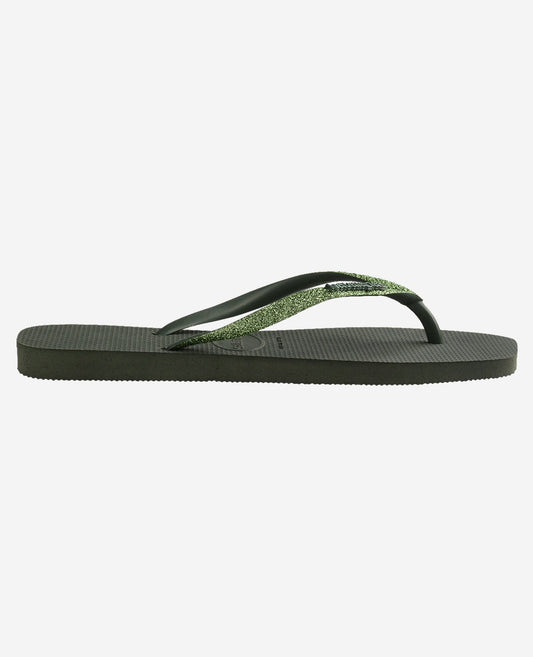 Havaianas mujer chanclas S Square glt fc verde olive - comprar online en KAPLES SHOES