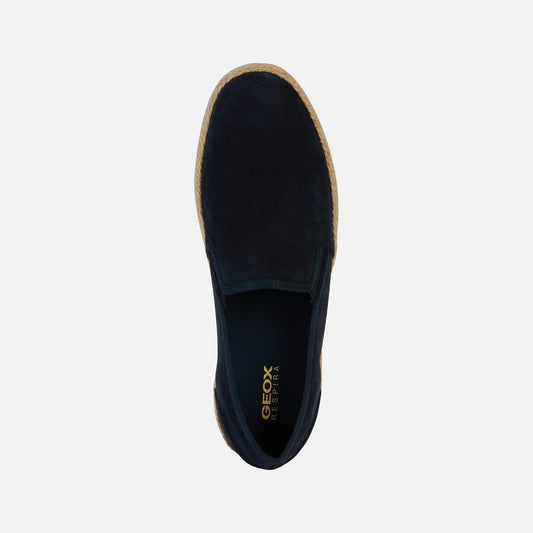 Geox hombre alpargatas azul U pantelleria A - suede U25DWA 00022 C4064 - comprar online en KAPLES SHOES