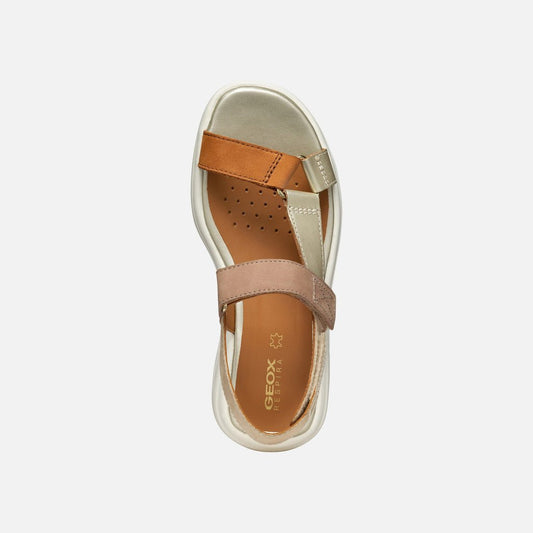Geox mujer sandalias D Spherica EC5W A NBK MET LE D25ADA 032CF C5258 arena oro - comprar online en KAPLES SHOES