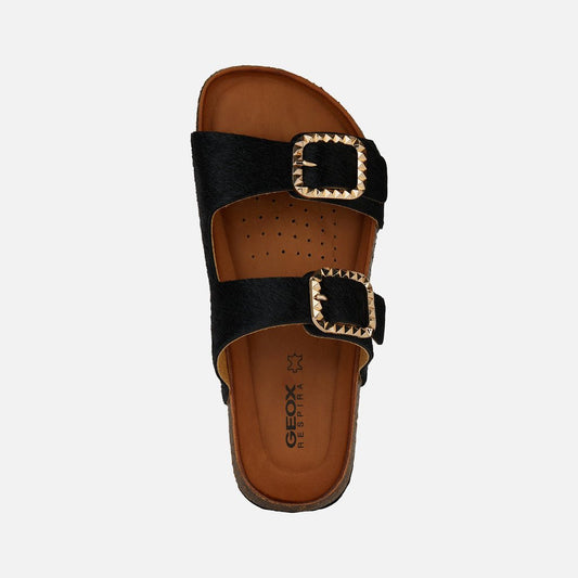 Geox mujer sandalias negro D new brionia BC - horses.cow D45VYC 000QS C9999 - comprar online en KAPLES SHOES