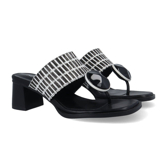 Noa Harmon mujer sandalias Petra 9227 - 0060 negro - blanco - comprar online en KAPLES SHOES