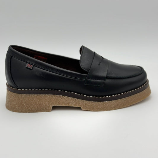 Pepe Menargues mujer mocasines planos 21101 vacuno negro - comprar online en KAPLES SHOES