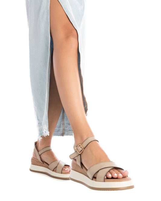 Carmela mujer sandalias 161389 beige - comprar online en KAPLES SHOES