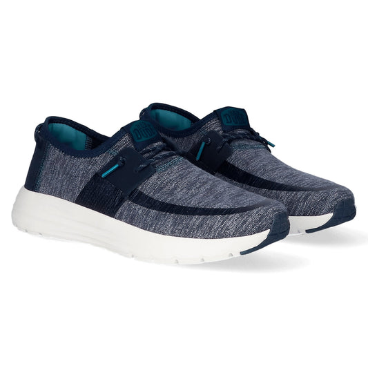 Hey Dude hombre zapatillas Sirocco Dual Knit navy - comprar online en KAPLES SHOES