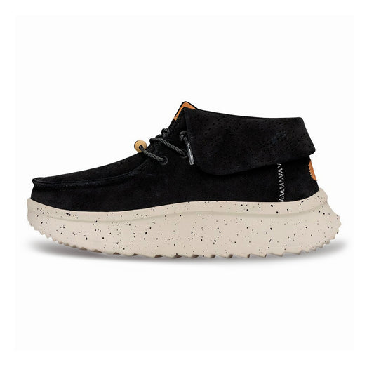 Hey Dude mujer mocasines Wendy Peak Fold Boot Suede negro - comprar online en KAPLES SHOES