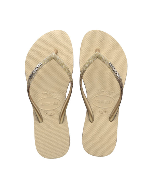 Havaianas mujer chanclas slim sparkle me fc arena gris