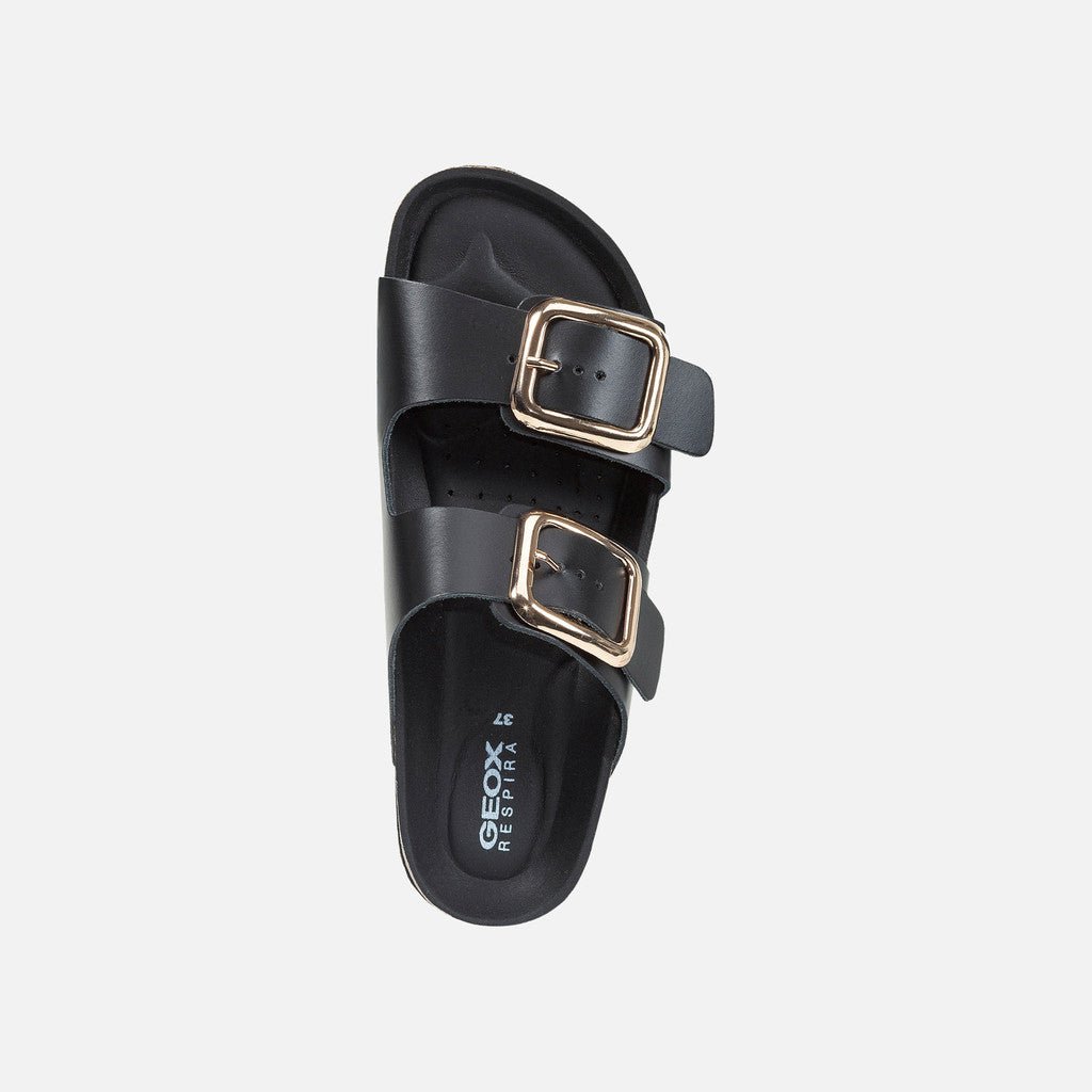 Geox mujer sandalias negro D Brionia RB - Nappa D45Y3B 000T5 C9999 - 36 - Negro - comprar en KAPLES SHOES