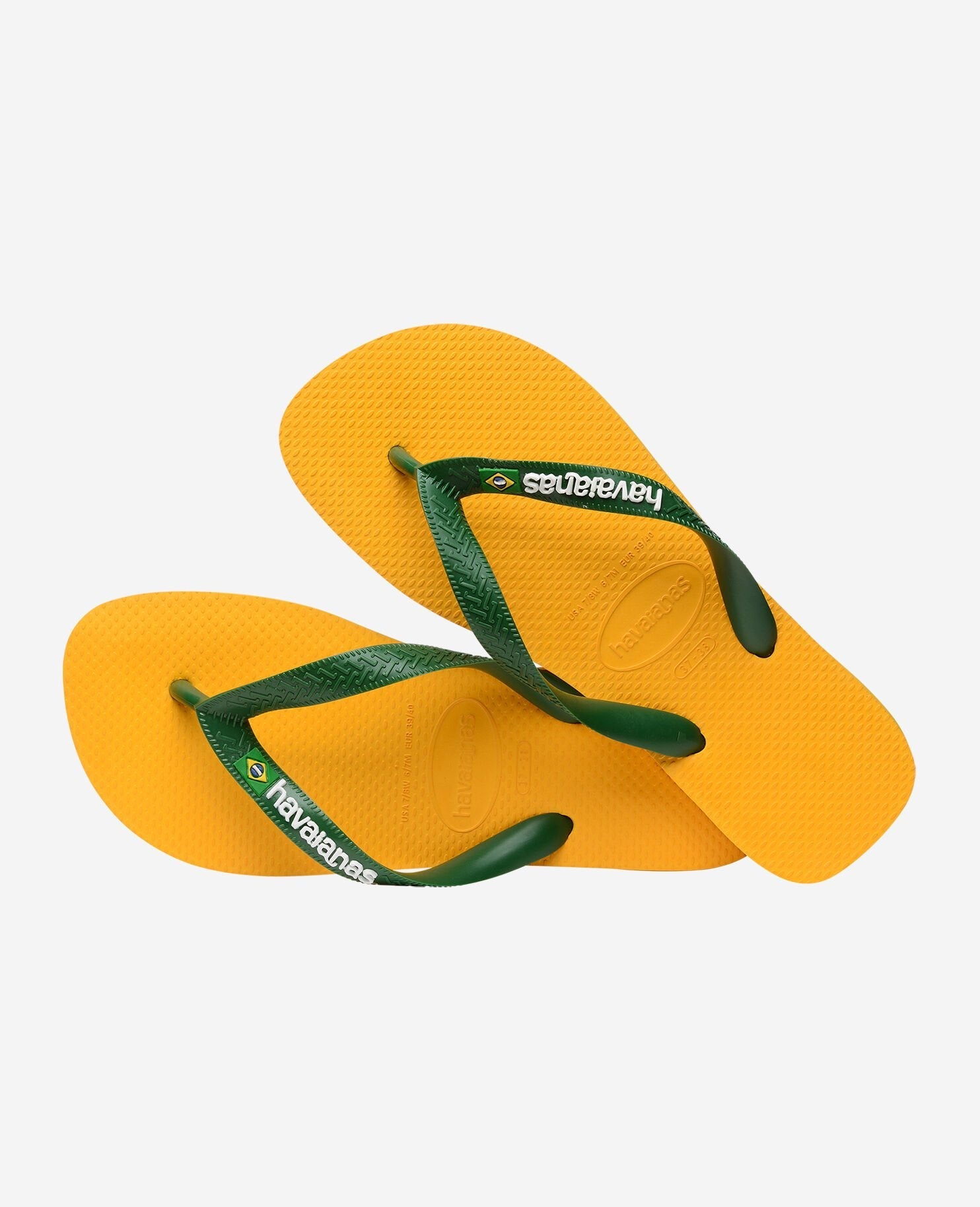 Havaianas hombre chanclas Brasil Logo Fc amarillo - comprar online en KAPLES SHOES