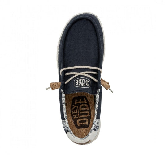 Hey Dude hombre mocasín Wally break stitch navy 40015-410 - 40 - Azul - comprar en KAPLES SHOES