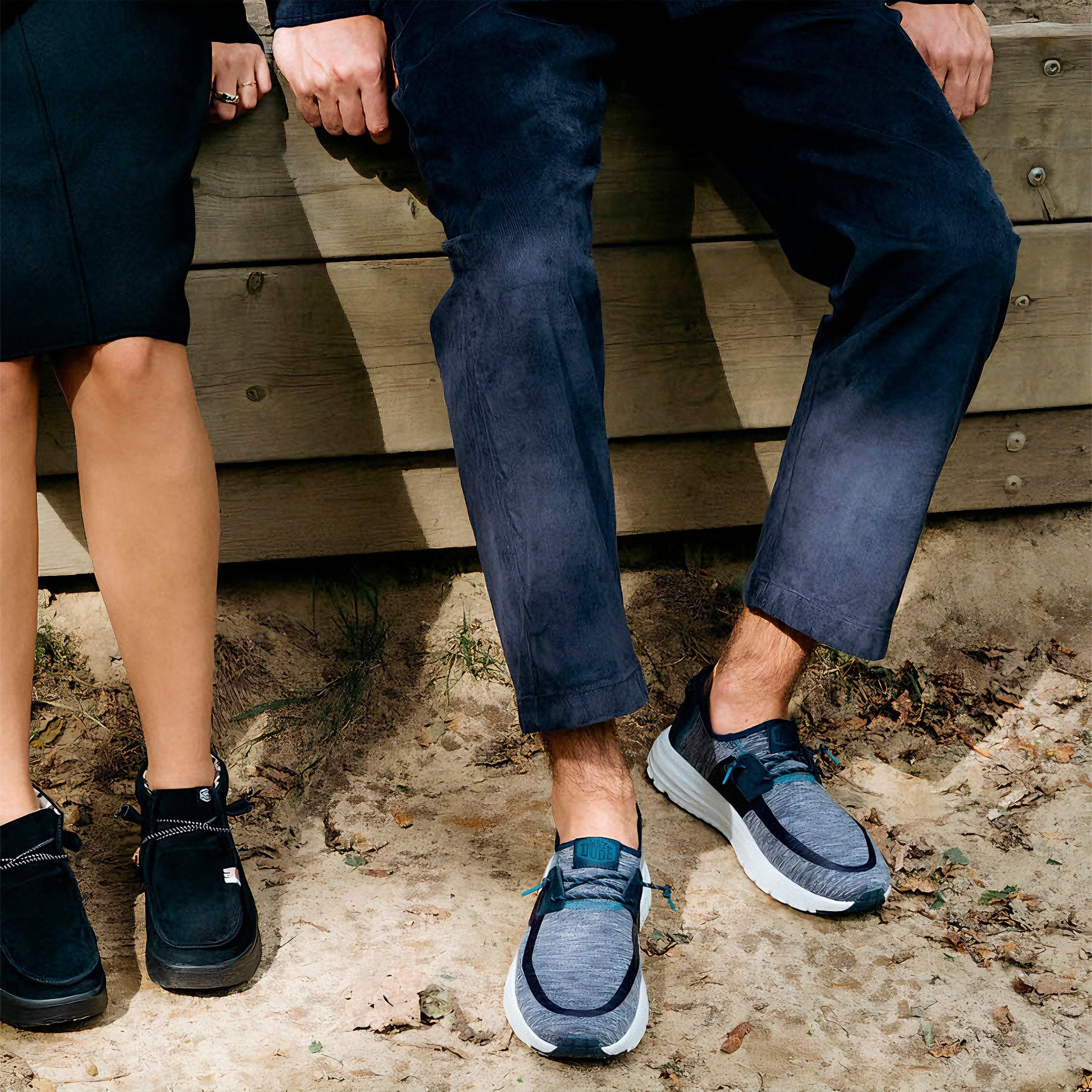 Hey Dude hombre zapatillas Sirocco Dual Knit navy1