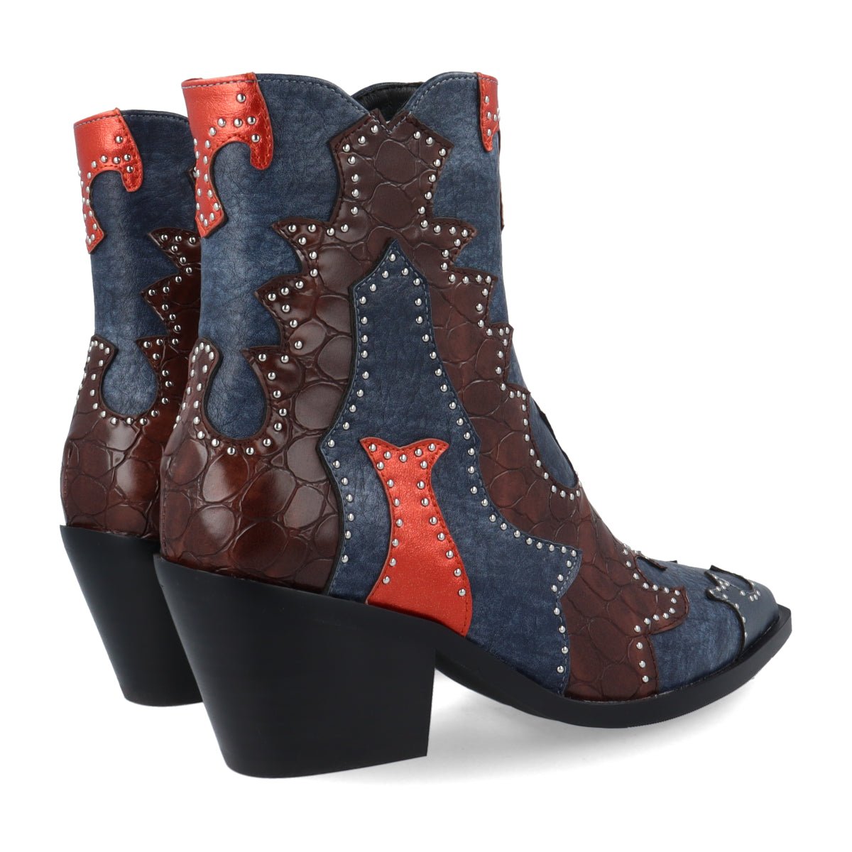 Noa Harmon mujer botines cowboy 9098 - M50 multicolor marrón - 36 - Marron multi - comprar en KAPLES SHOES