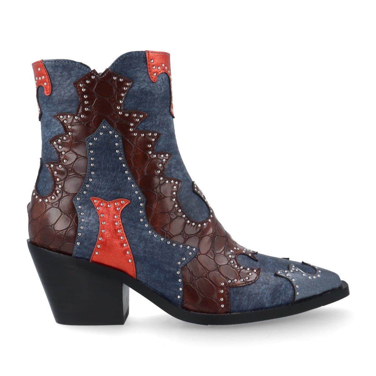 Noa Harmon mujer botines cowboy 9098 - M50 multicolor marrón - 36 - Marron multi - comprar en KAPLES SHOES