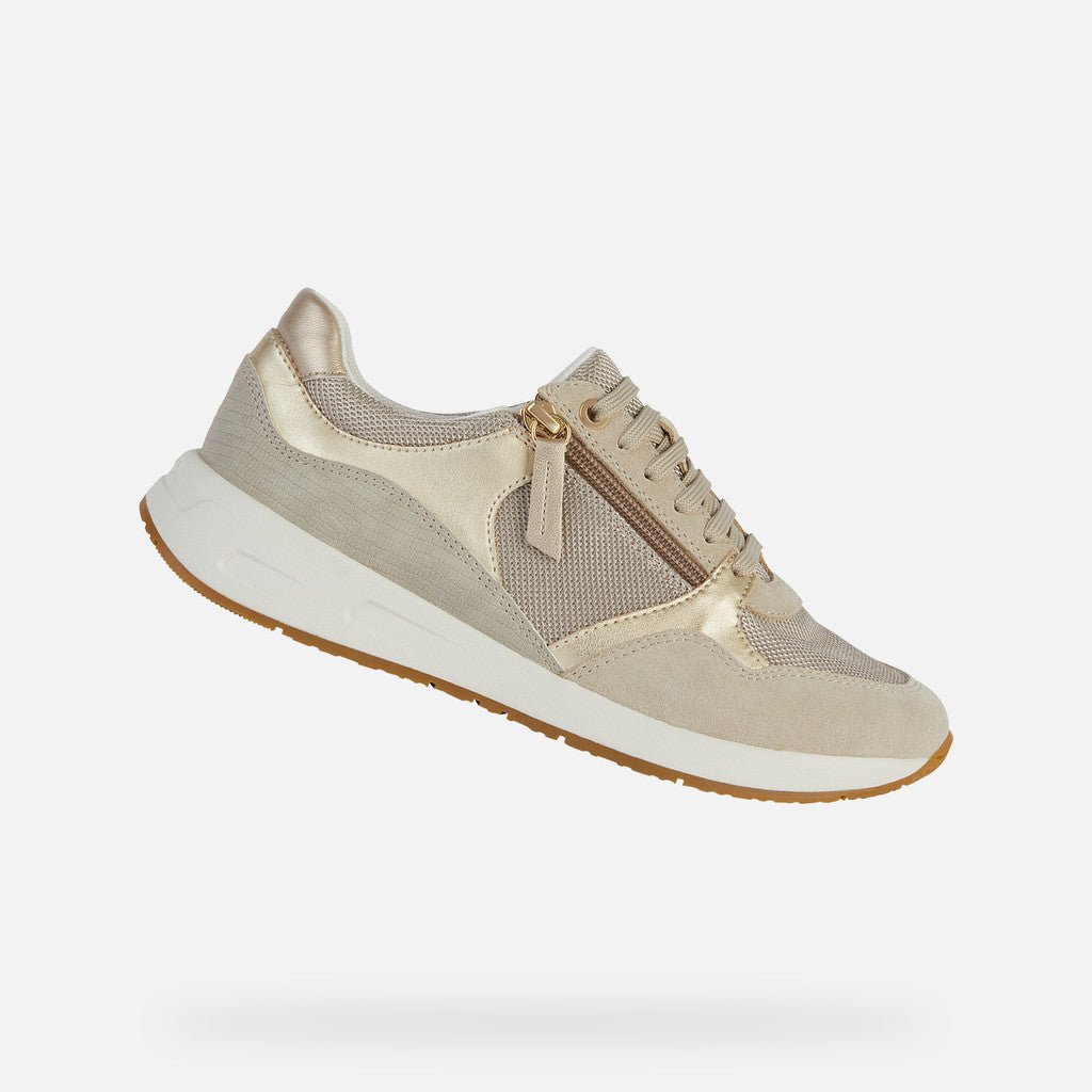 Geox mujer zapatillas lt taupe bulmya B-textile +suede D36NQB 01122 C6738 - 36 - LT Taupe - comprar en KAPLES SHOES