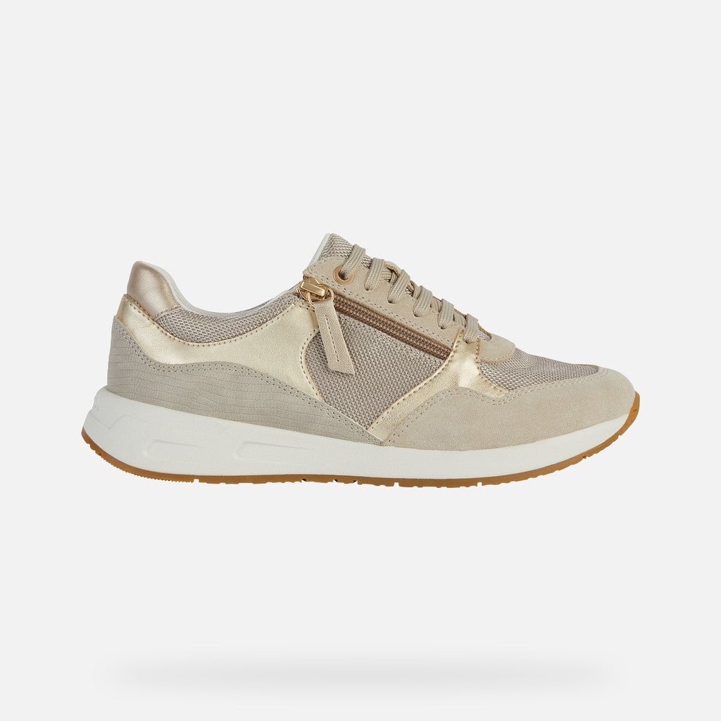 Geox mujer zapatillas lt taupe bulmya B-textile +suede D36NQB 01122 C6738 - 36 - LT Taupe - comprar en KAPLES SHOES