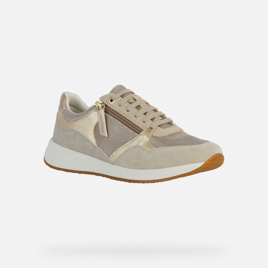 Geox mujer zapatillas lt taupe bulmya B-textile +suede D36NQB 01122 C6738 - 36 - LT Taupe - comprar en KAPLES SHOES