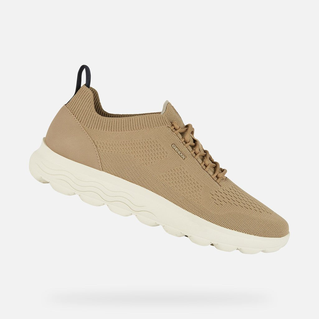 Geox hombre zapatillas U Spherica A - knitted text. U15BYA 0006K C5004 sand - 40 - Sand - comprar en KAPLES SHOES