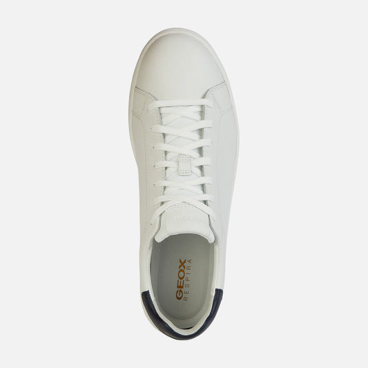 Geox hombre zapatillas U spherica Ecub-1 A - coat.cow U45GPA 0009B C0899 - 40 - Blanco/Marino - comprar en KAPLES SHOES