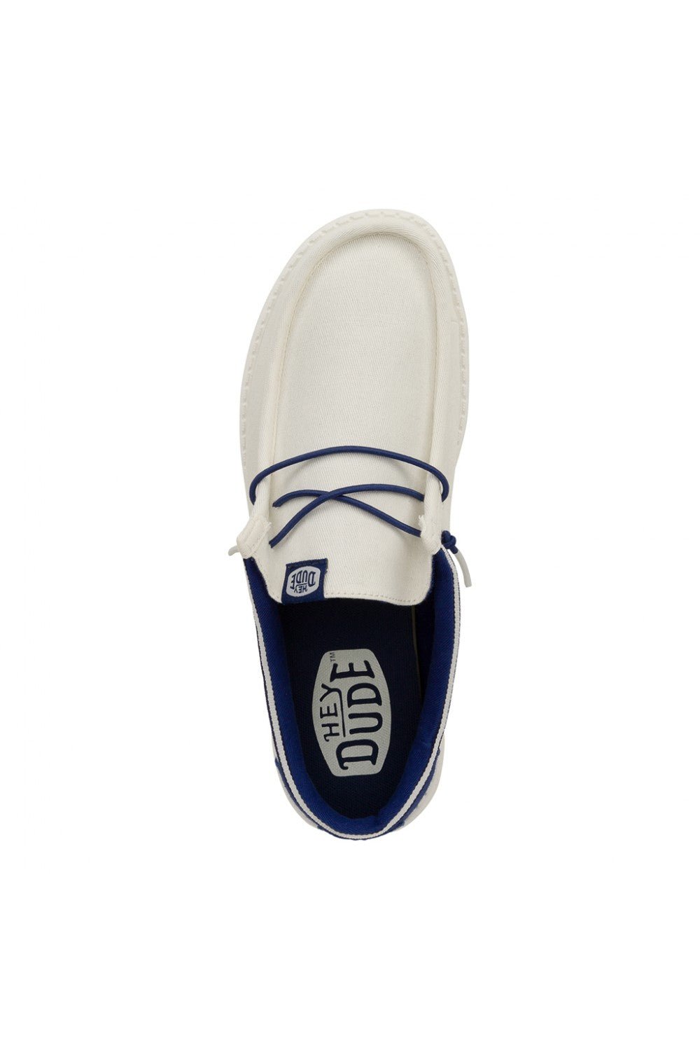 Hey Dude hombre mocasines Wally Letterman blanco azul - 40 - Blanco/Azul - comprar en KAPLES SHOES