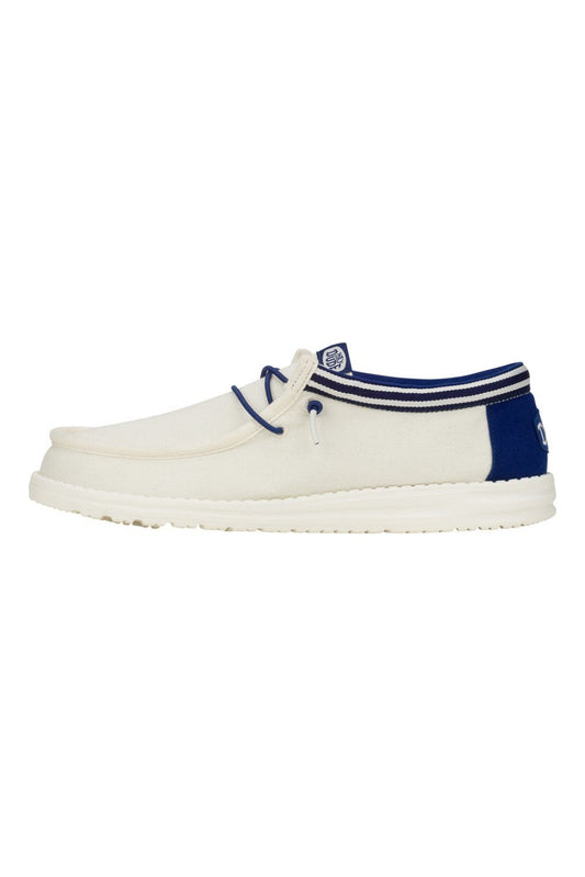 Hey Dude hombre mocasines Wally Letterman blanco azul - 40 - Blanco/Azul - comprar en KAPLES SHOES