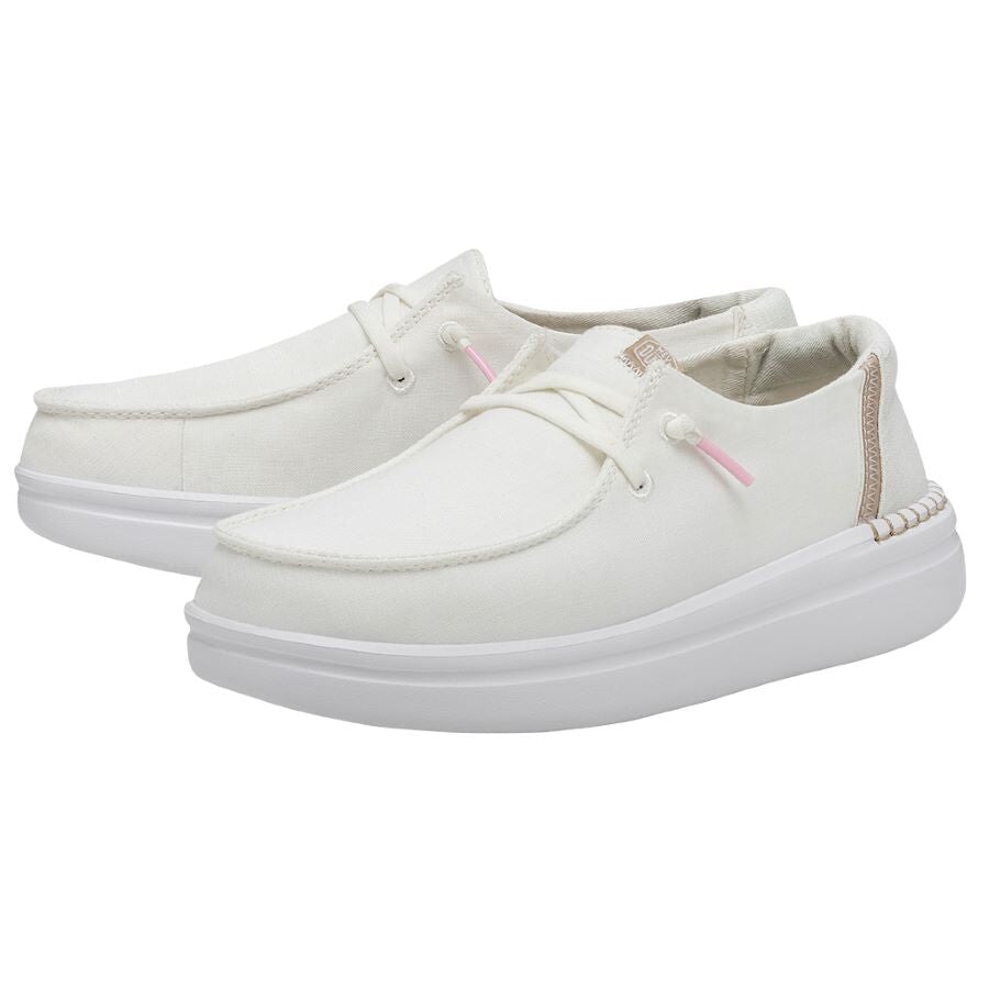 Hey Dude mujer mocasines Wendy Rise spark white - comprar online en KAPLES SHOES