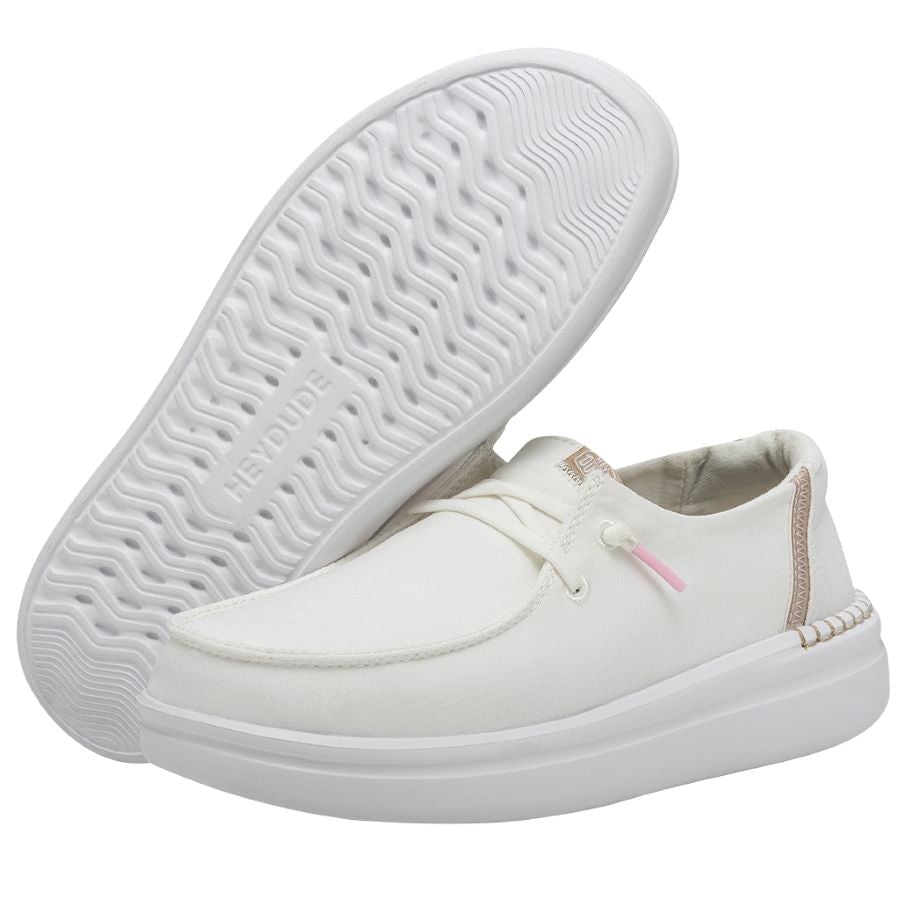 Hey Dude mujer mocasines Wendy Rise spark white - comprar online en KAPLES SHOES