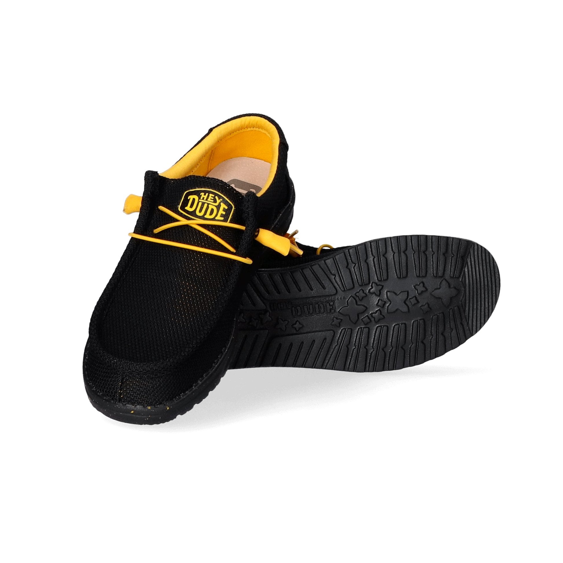 Hey Dude hombre mocasines Wally Sox negro-amarillo - 41 - Negro/Amarillo - comprar en KAPLES SHOES