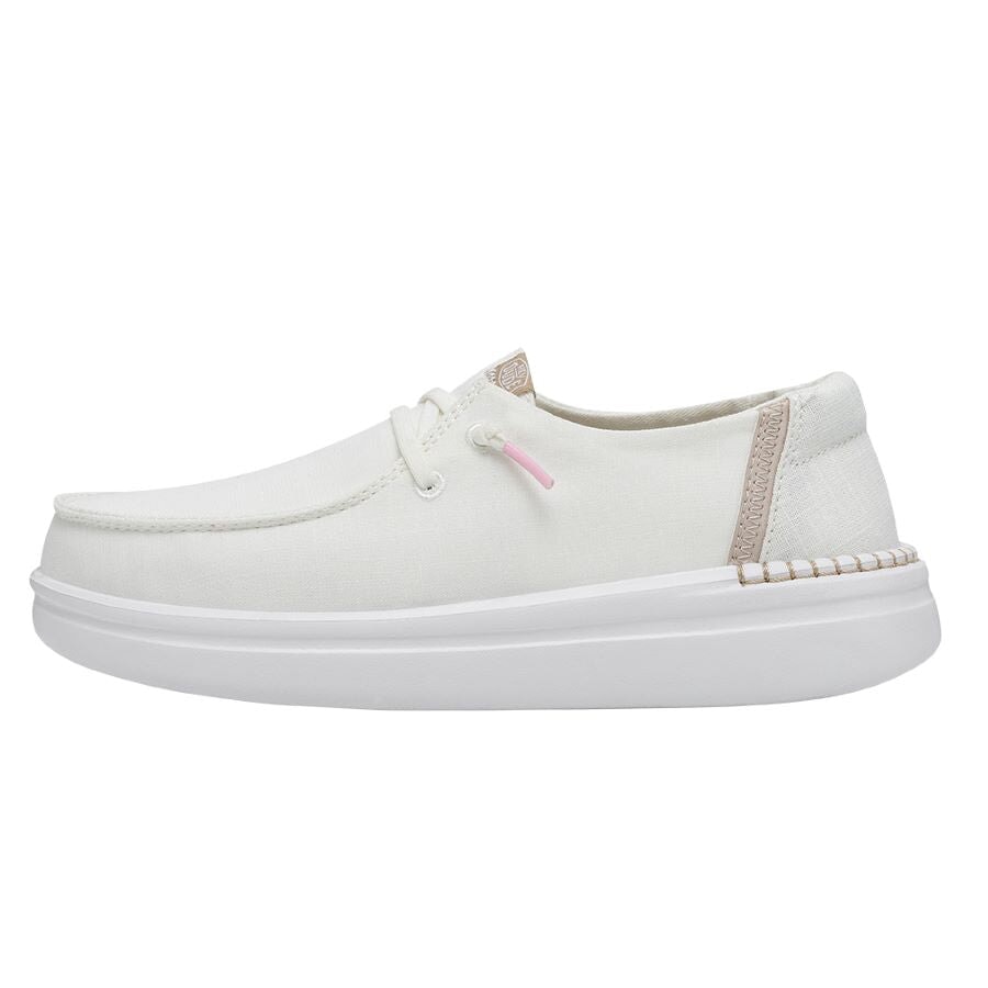 Hey Dude mujer mocasines Wendy Rise spark white - comprar online en KAPLES SHOES