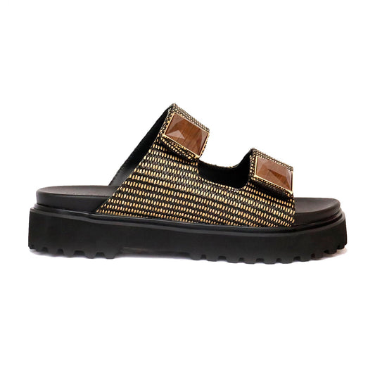 Noa Harmon mujer sandalias Aloe - 36 - Negro cuero - comprar en KAPLES SHOES